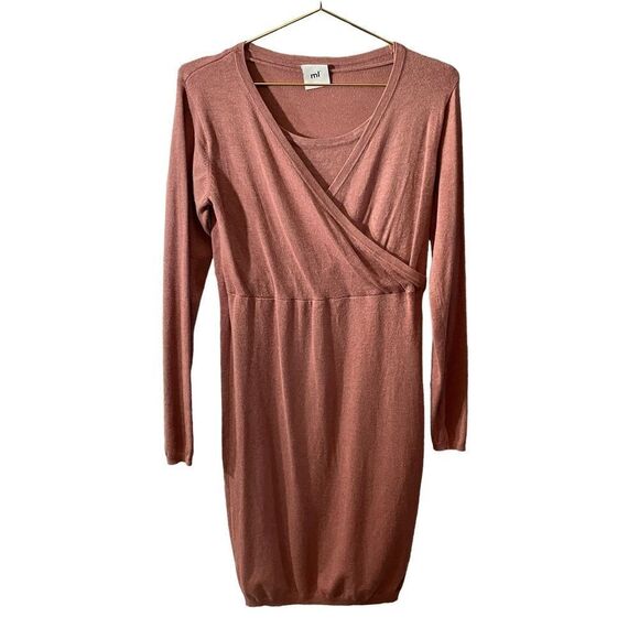 Mamalicious Milzolanda Tess Knit Maternity Dress Size MED - Picture 1 of 11